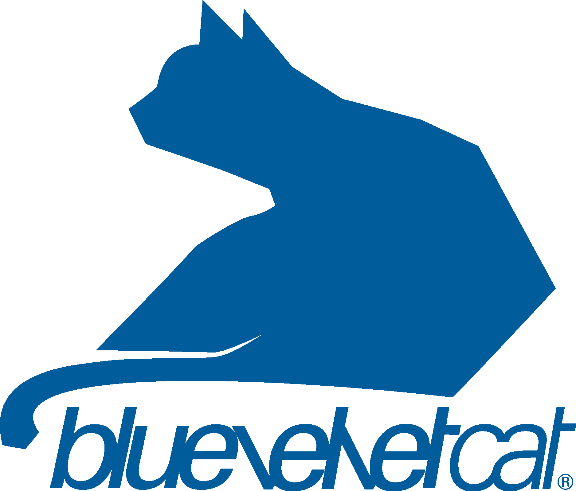 Bluevelvet Cat Logo Vector Logo